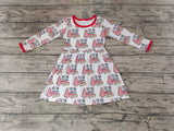 SALE GLD0110 THE SEASON Trees Red Girl's Dress