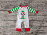 Christmas Baby Green Striped Baby Cute Boy's Romper