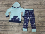 Cowboys Blue Grey Hoodie Boy's Set