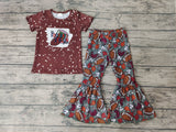 SALE GSPO0212  Football Season Brown Girl's Set