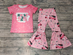 HOLLY jolly BABE Pink Trees Cute Girl's Set