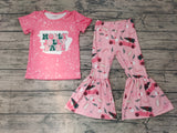 HOLLY jolly BABE Pink Trees Cute Girl's Set