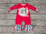 Christmas I Tried Red Baby Cute Girl's Romper