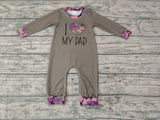 I LOVE MY DAD Camo Baby Cute Boy's Romper