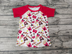 Boy's Happy Birthday Red Cute Shirt Top