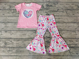 LOVE Dinosaur Cute Pink Girl's Set