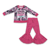Fashion MY BOOTS Pink Cow Jeans Handbag Girl's Set