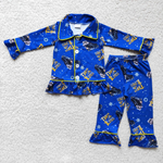 6 A11-19 Express Blue Boy's Girl's Matching Clothes Pajama