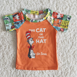 Summer Reading Orange The Cat In The Hat Girl's Boy's Matching Clothes