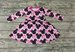 SALE GLD0162 Cartoon XOXO Pink Cute Girl's Dress
