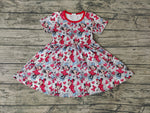 SALE GSD0181 Valentine's Day Cartoon Love Red Girl's Dress