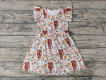 SALE GSD0158 Western Cow Flower Cute Girl's Dress