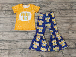 Daddy's Girl Yellow Blue Girl's Set