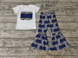 BOMBERS Leopard Blue White Girl's Set