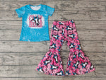 GSPO0415 Heifer Blue Pink Girl's Set