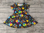 SALE GSD0182 Happy Birthday Balloon Colorful Girl's Dress