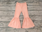 P0057 Fashion Plaid Girl's Flared Bell Bottom Pants