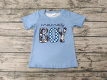 BT0183 Mama's boy Blue Short Sleeves Boy's Shirt