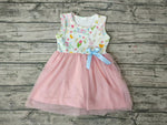 GSD0238 Easter Rabbit Pink Tulle Girl's Dress