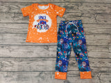 SALE BSPO0091 Cartoon Space Rabbit Orange Boy's Set