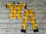 BSPO0053 HOWDY Horse Riding Yellow Boy's Set Pajamas