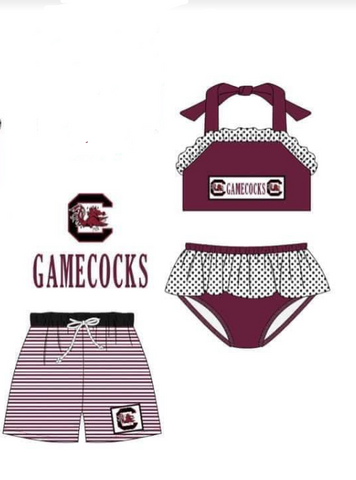 MOQ 8 pcs Each style Custom Style GAMECOCKS Swimwear