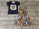 GSPO0484 I Throw SASS around like confetti Black Sunflower Girl's Set