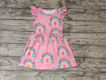 GSD0248 Summer Rainbow Pink Girl's Dress