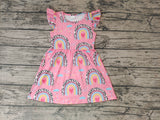 GSD0248 Summer Rainbow Pink Girl's Dress