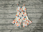 SR0250 Flower Orange Girl's Jumpsuit