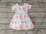 SALE GSD0274 Flower Pink Girl's Dress