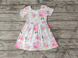 SALE GSD0274 Flower Pink Girl's Dress