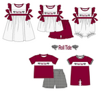 MOQ 5 pcs Custom Style Roll Tide Girl's Dress