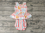 GBO0083 Summer Mouse Stripe Sleeveless Girl's Bummie Set