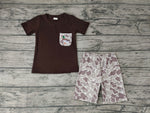 BSSO0204 Mallard Duck Camo Pocket Boy's Shorts Set
