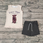 BSSO0224 Cuter Than Sleeveless Boy's Shorts Set