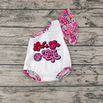 SR0319 Fashion Let's go girls Baby Cute Girl's Romper