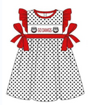 MOQ 8 pcs Custom Style GO DAWGS Girl's Dress