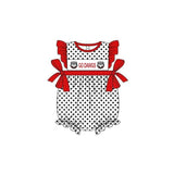 MOQ 8 pcs Custom Style GO DAWGS Romper Girl