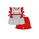 MOQ 8 pcs Custom Style GO DAWGS Girl Shorts Set