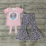 GSPO0518 LOVE LIKE JESUS Leopard Girl's Set