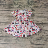 GSD0290 Cartoon Mouse castaway Ocean Girl's Dress