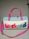 BA0051 Weekend Colorful PU Bag Leather Duffle Bag