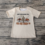 GT0160 The Sun Comes Up Cactus Short Sleeves Girl's Shirt