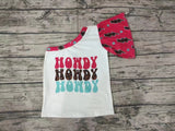 GT0165 HOWDY one shoulder Short Sleeves Girl's Shirt top