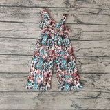 SR0366 Western Print Fashion Girl's Jumpsuit