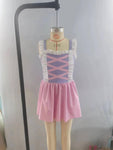 S0133 Boutique Summer Princess Purple Cute Girl's Swimsuit