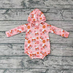 LR0269 Flower Hoodie Baby Boy's Romper