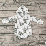 LR0270 Tie Dry Hoodie Baby Boy's Romper