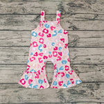 SR0379 Colorful Leopard Girl's Jumpsuit